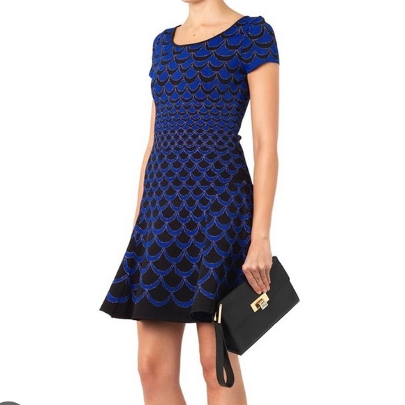 Loved Alina In Blue Rayon Short Casual Dress - Picture 6 of 11